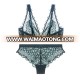 Sexy Lady Stylish Lace Transparent Underwear Net Bra & Brief and Panties Lingerie Set