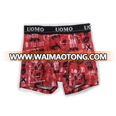 hot sale mens colorful printed boxer brief underwear adult men arabic sexy young boys boxer briefs