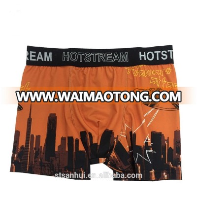 High Quality 100% Cotton Lining Mens Boxer Shorty Underwear Factory Briefs OEM New Design Polyester Print Quick Dry Customize