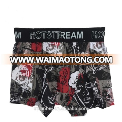 High quality factory men underwear exotic print sexy men's boxers briefs